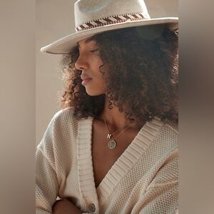 Free People Kimi Rancher Hat Oatmeal/Rust One Size